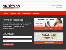 Tablet Screenshot of getautoplan.com